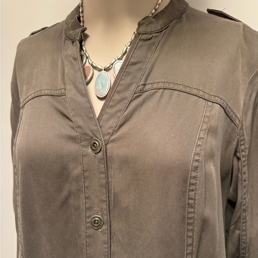 Anthropologie “Holding Horses” Olive Green Dress